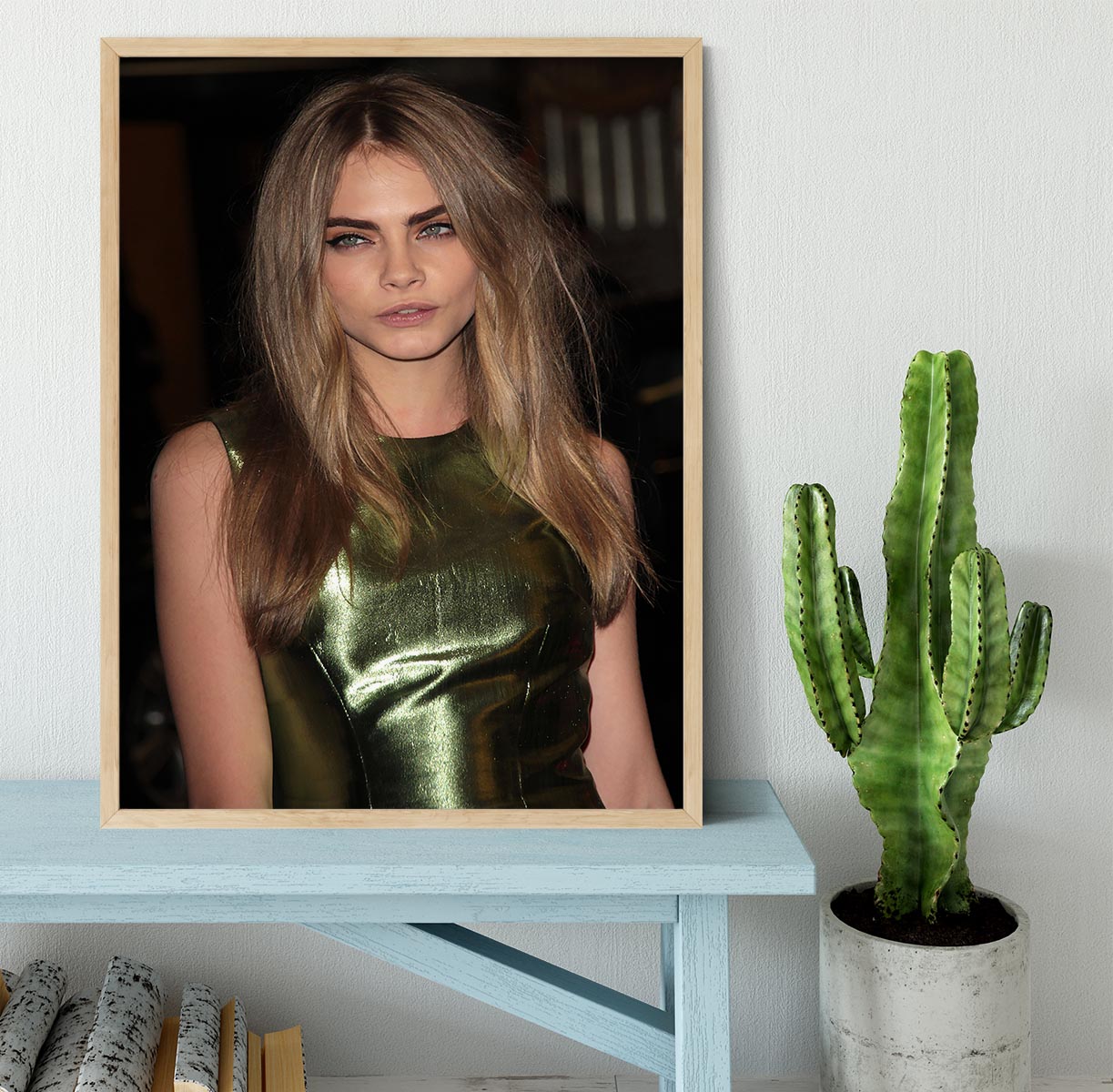 Cara Delevingne Framed Print - Canvas Art Rocks - 4