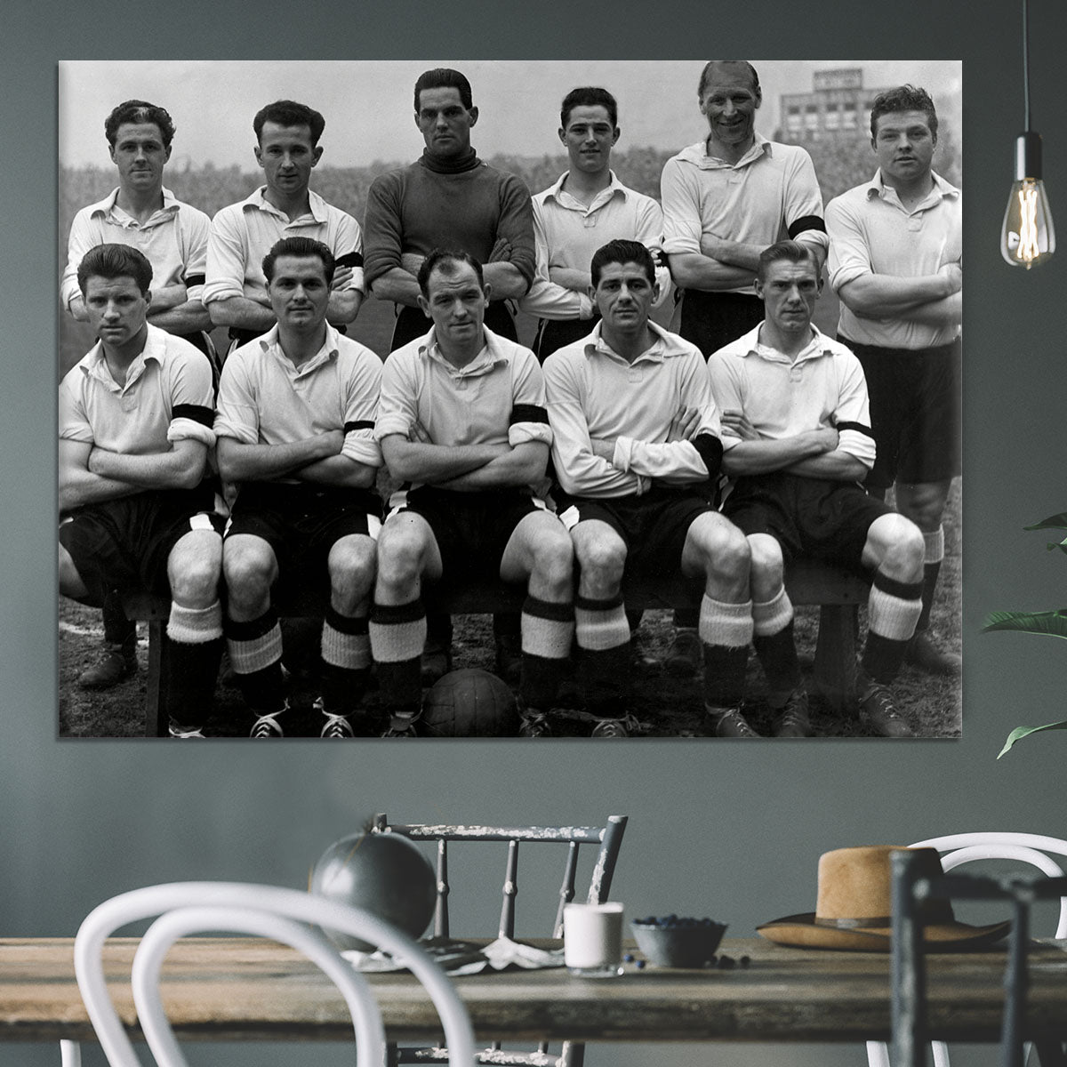 Cardiff City Football Club Team Photo 1956 Canvas Print or Poster - Canvas Art Rocks - 3