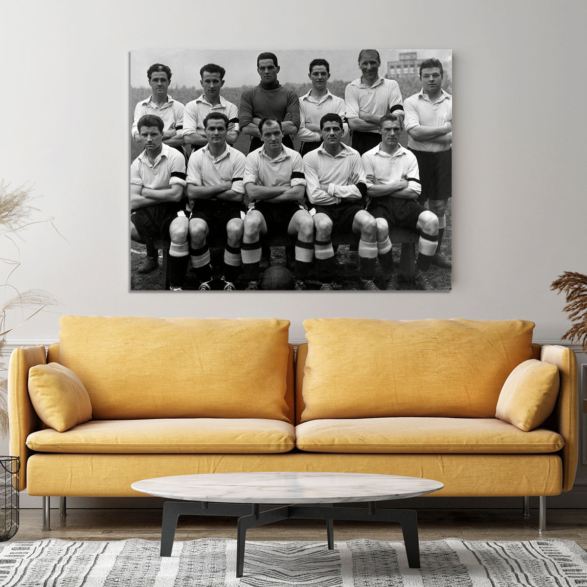 Cardiff City Football Club Team Photo 1956 Canvas Print or Poster - Canvas Art Rocks - 4