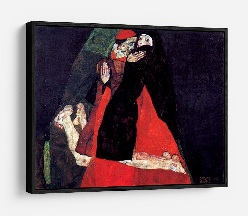 Cardinal and Nun or The caress by Egon Schiele HD Metal Print - Canvas Art Rocks - 6