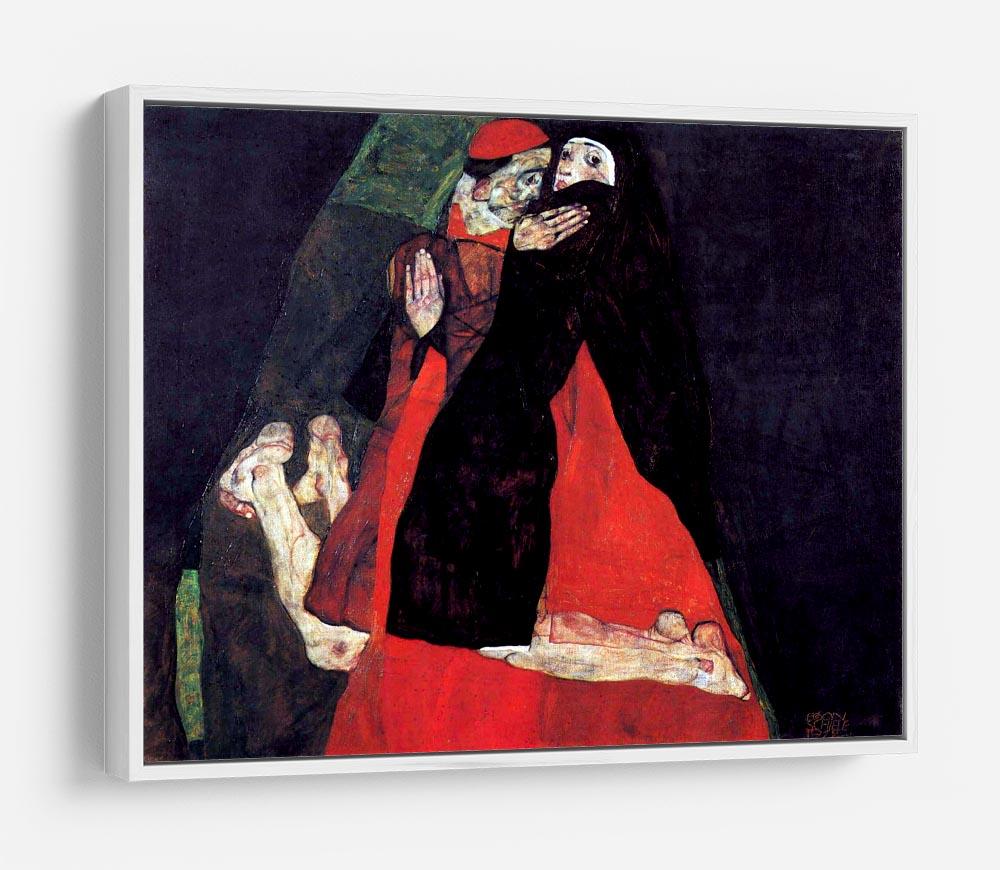 Cardinal and Nun or The caress by Egon Schiele HD Metal Print - Canvas Art Rocks - 7