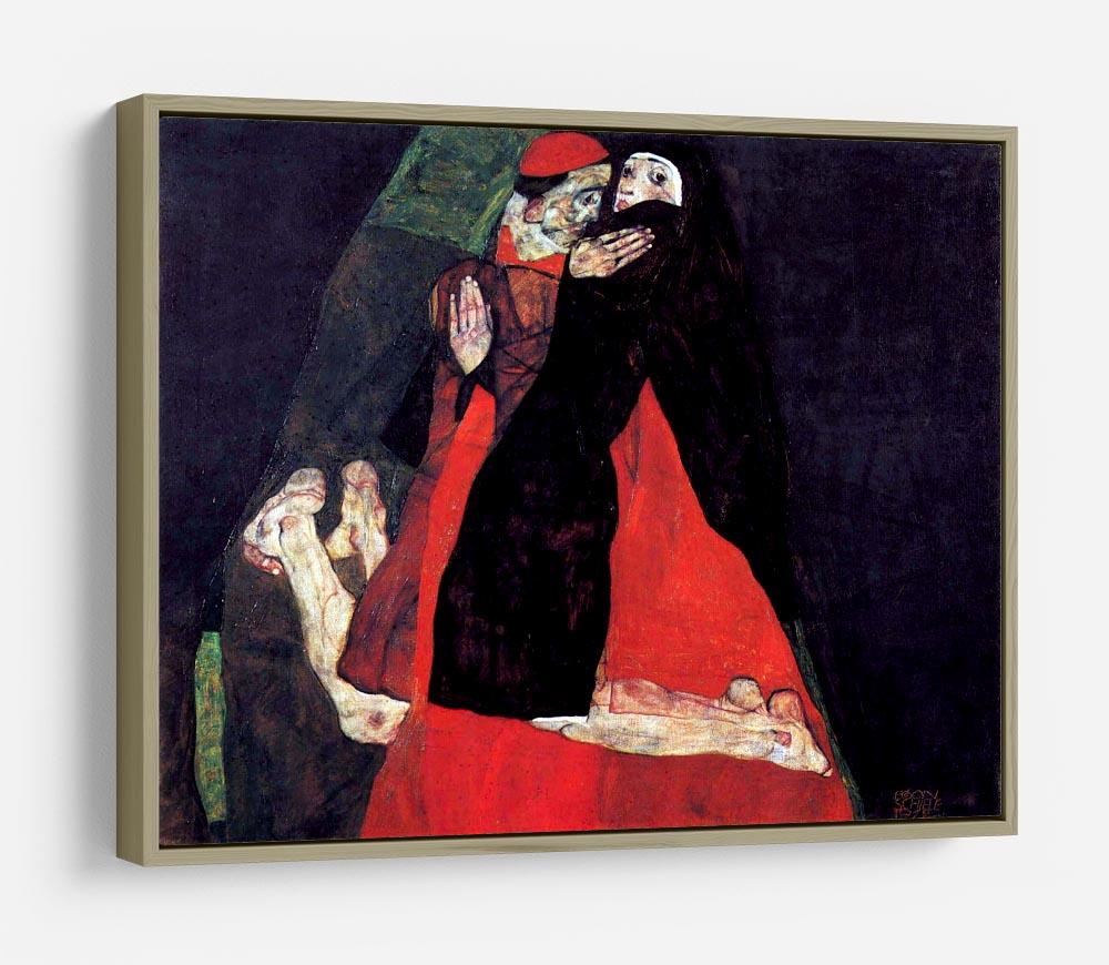 Cardinal and Nun or The caress by Egon Schiele HD Metal Print - Canvas Art Rocks - 8