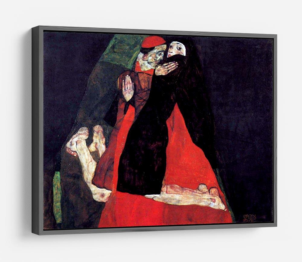 Cardinal and Nun or The caress by Egon Schiele HD Metal Print - Canvas Art Rocks - 9