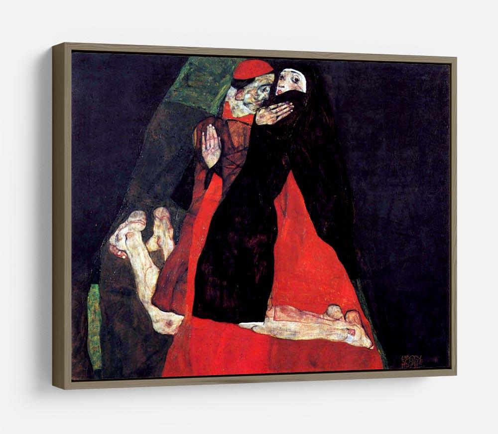 Cardinal and Nun or The caress by Egon Schiele HD Metal Print - Canvas Art Rocks - 10