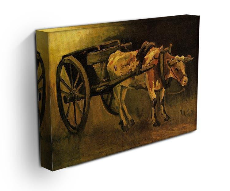 Cart with Red and White Ox by Van Gogh Canvas Print & Poster - Canvas Art Rocks - 3