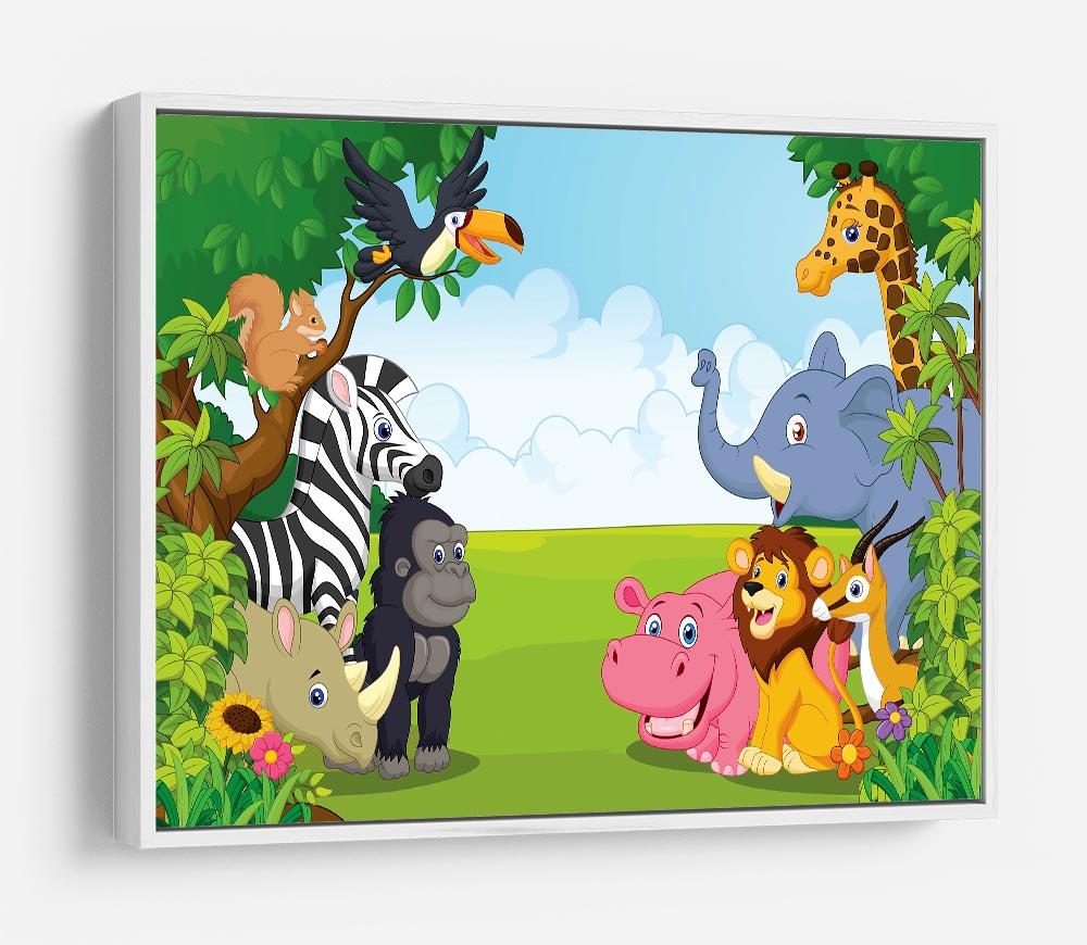 Cartoon collection animal in the jungle HD Metal Print - Canvas Art Rocks - 7