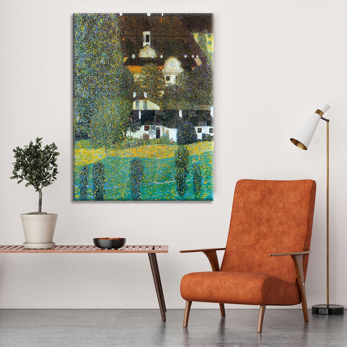 Castle Chamber at Attersee II by Klimt Canvas Print or Poster