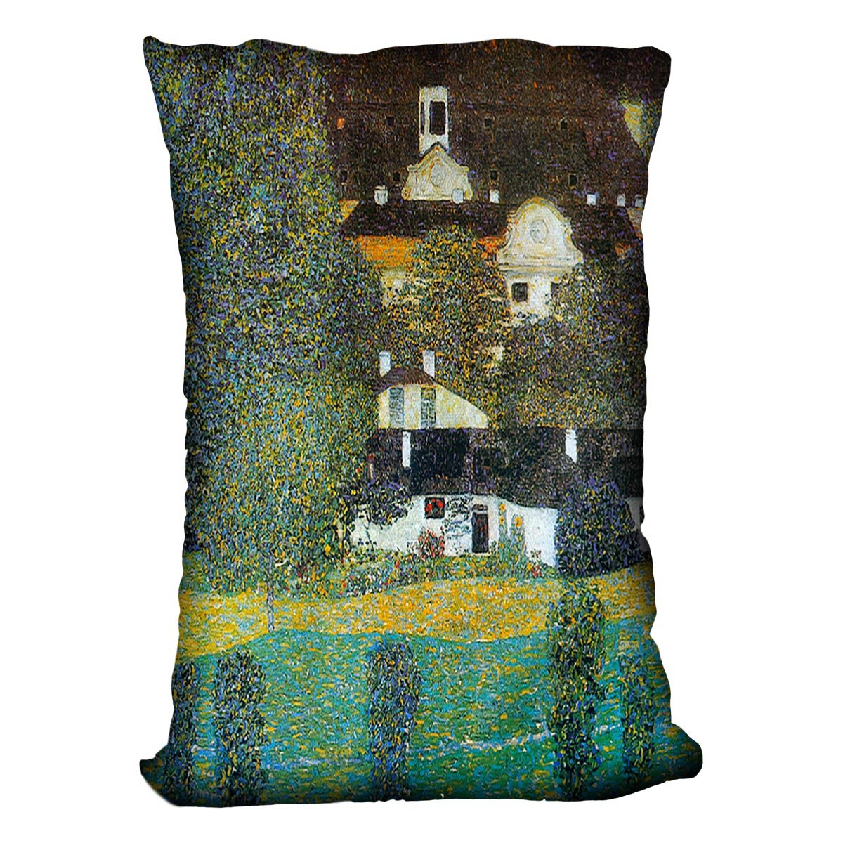 Castle Chamber at Attersee II by Klimt Throw Pillow