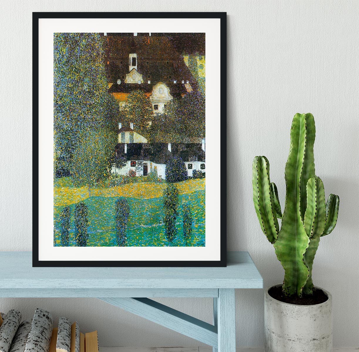 Castle Chamber at Attersee II by Klimt Framed Print - Canvas Art Rocks - 1