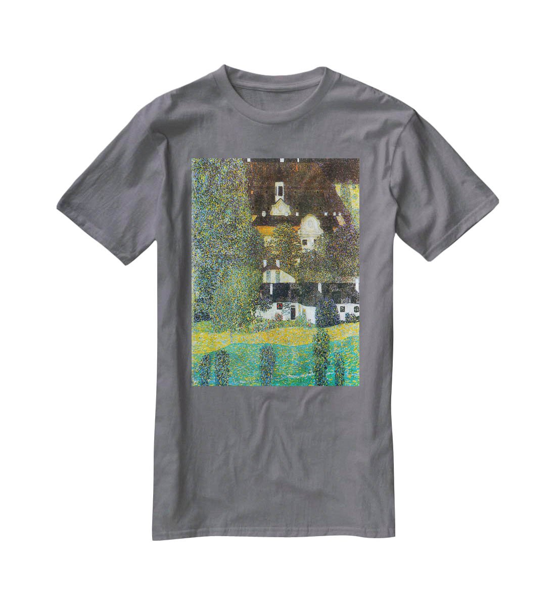 Castle Chamber at Attersee II by Klimt T-Shirt - Canvas Art Rocks - 3