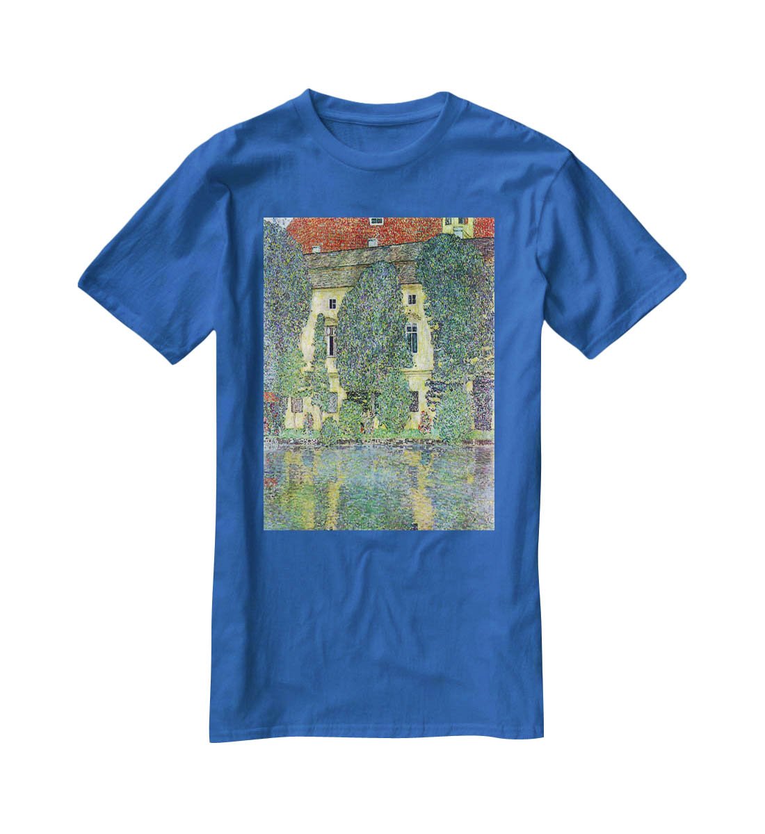Castle at the Attersee by Klimt T-Shirt - Canvas Art Rocks - 2