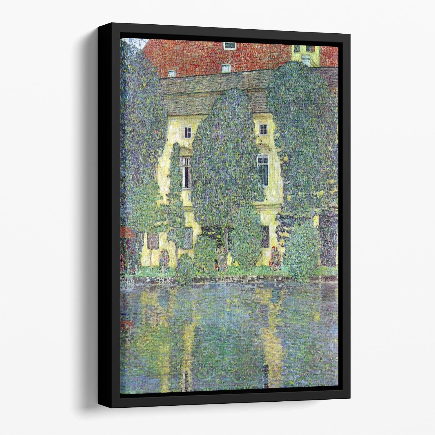 Castle at the Attersee by Klimt Floating Framed Canvas