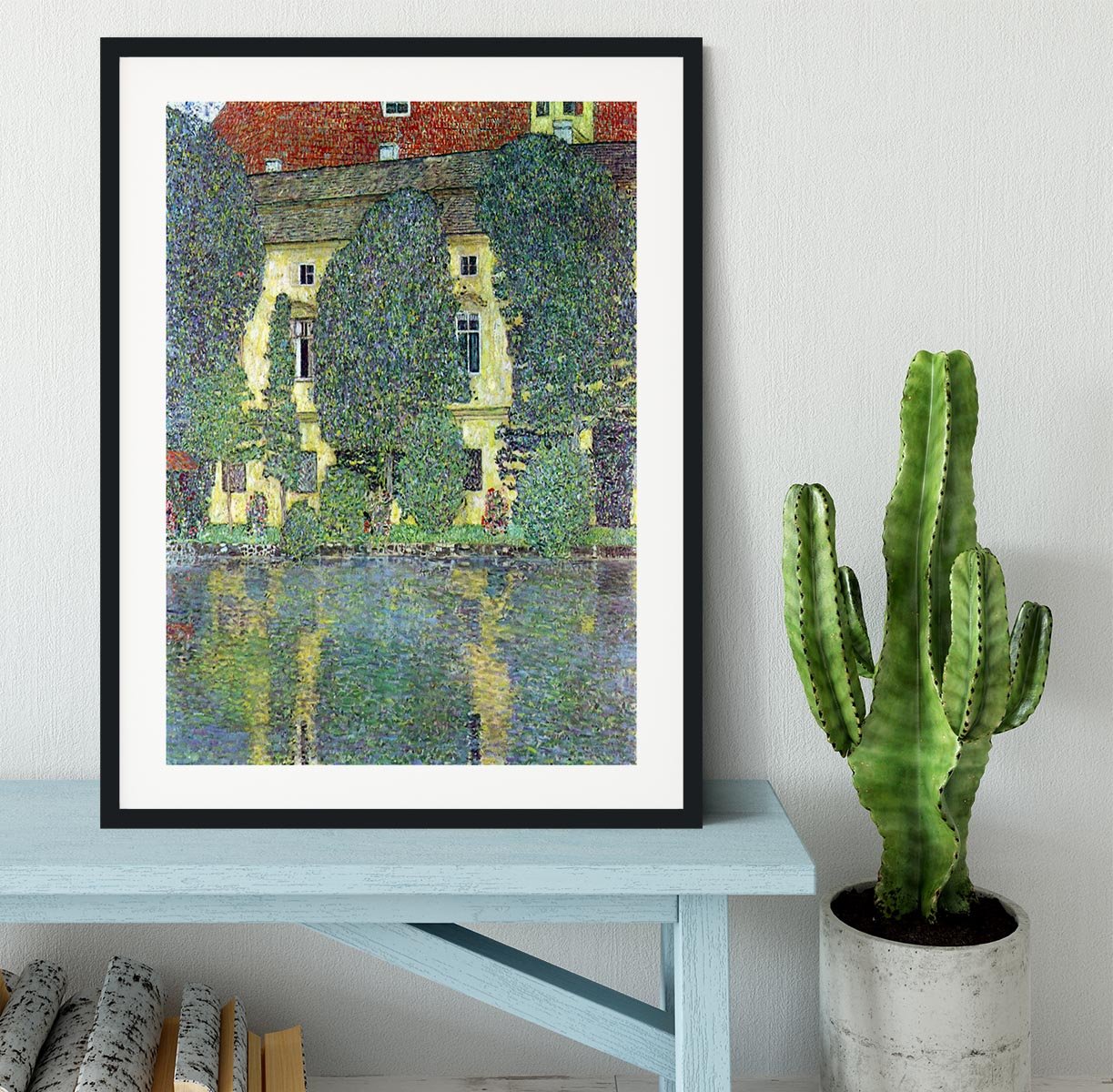 Castle at the Attersee by Klimt Framed Print - Canvas Art Rocks - 1