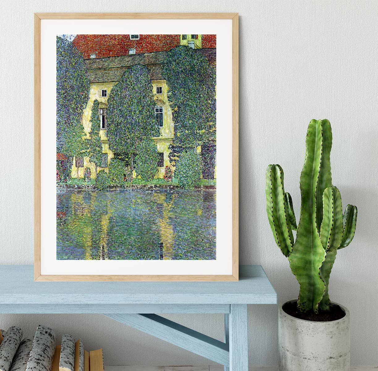 Castle at the Attersee by Klimt Framed Print - Canvas Art Rocks - 3