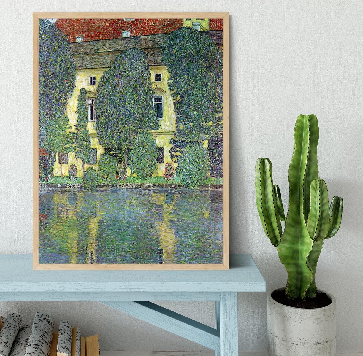 Castle at the Attersee by Klimt Framed Print - Canvas Art Rocks - 4