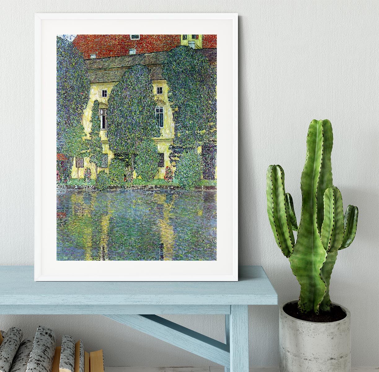 Castle at the Attersee by Klimt Framed Print - Canvas Art Rocks - 5