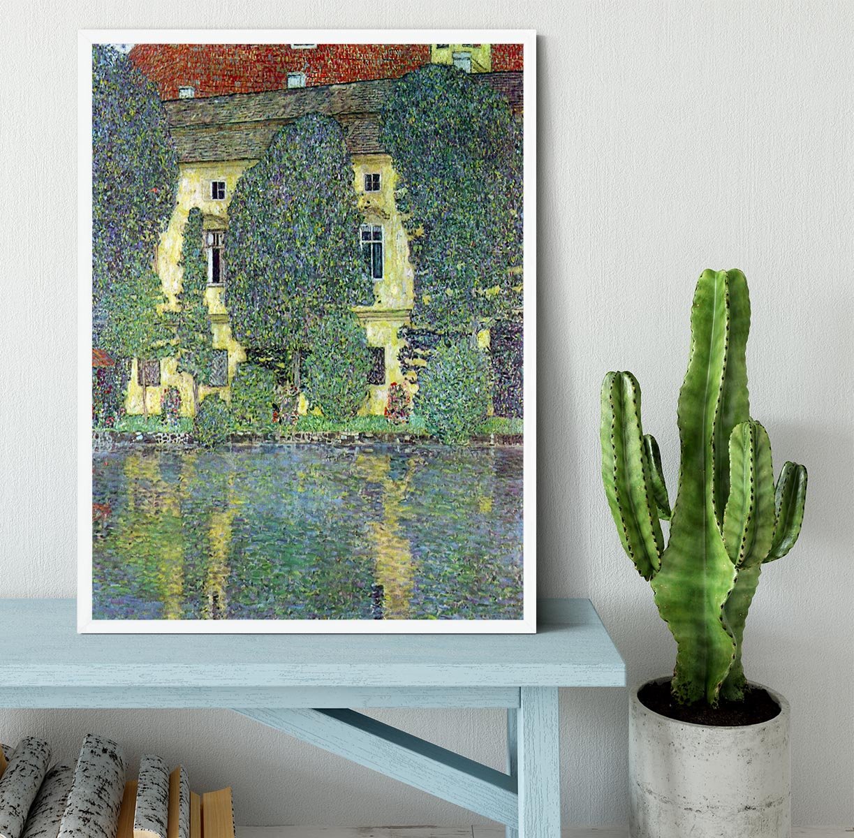 Castle at the Attersee by Klimt Framed Print - Canvas Art Rocks -6