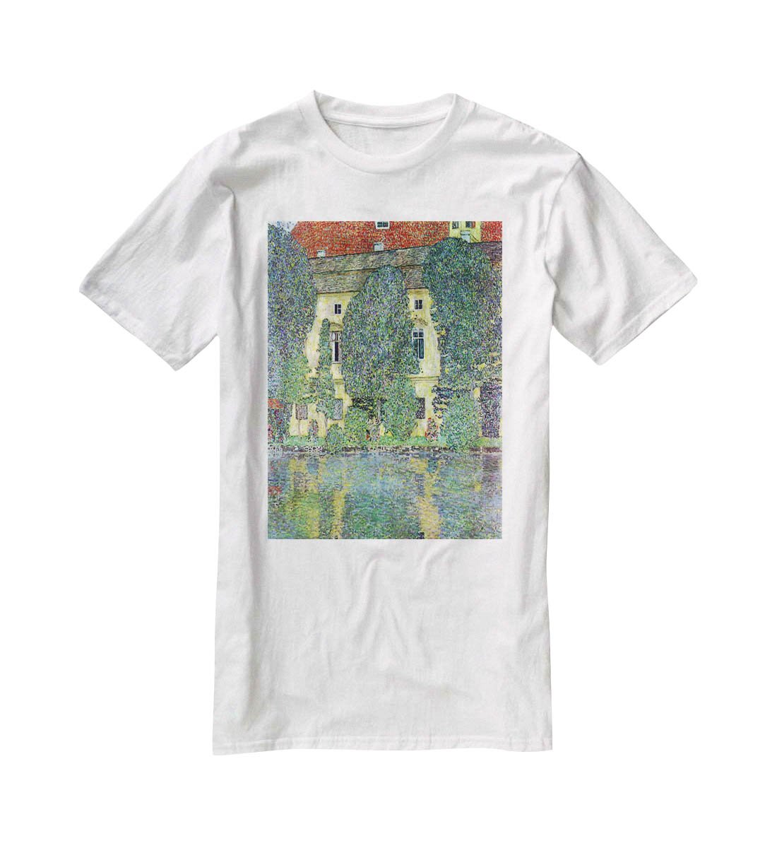 Castle at the Attersee by Klimt T-Shirt - Canvas Art Rocks - 5