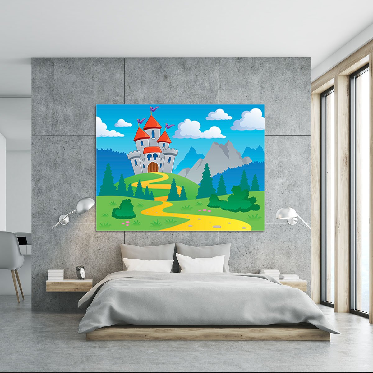 Castle theme landscap Canvas Print or Poster