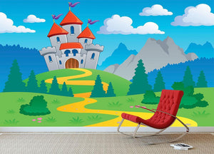 Castle theme landscap Wall Mural Wallpaper - Canvas Art Rocks - 3