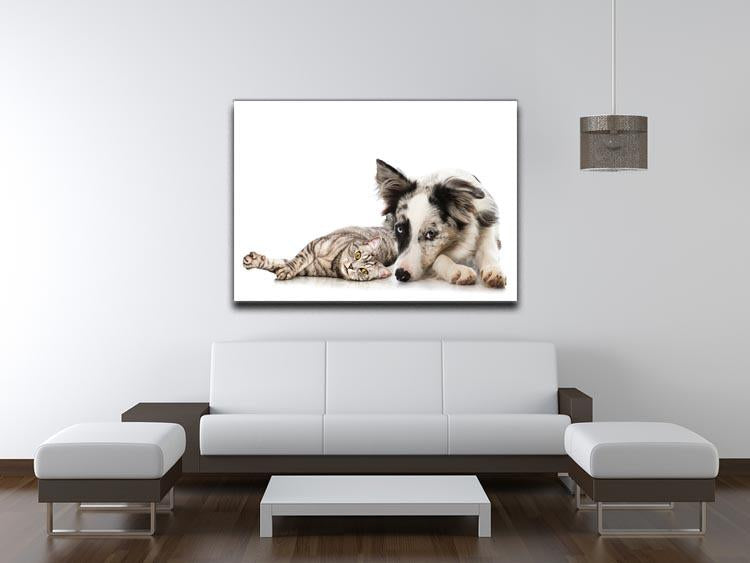 Cat and dog Canvas Print or Poster - Canvas Art Rocks - 4