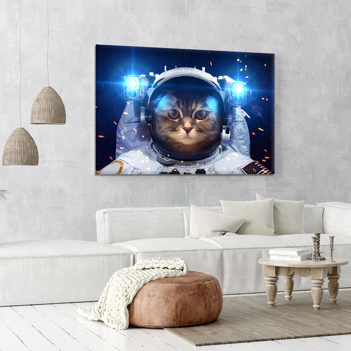 Cat in Space Canvas Print or Poster