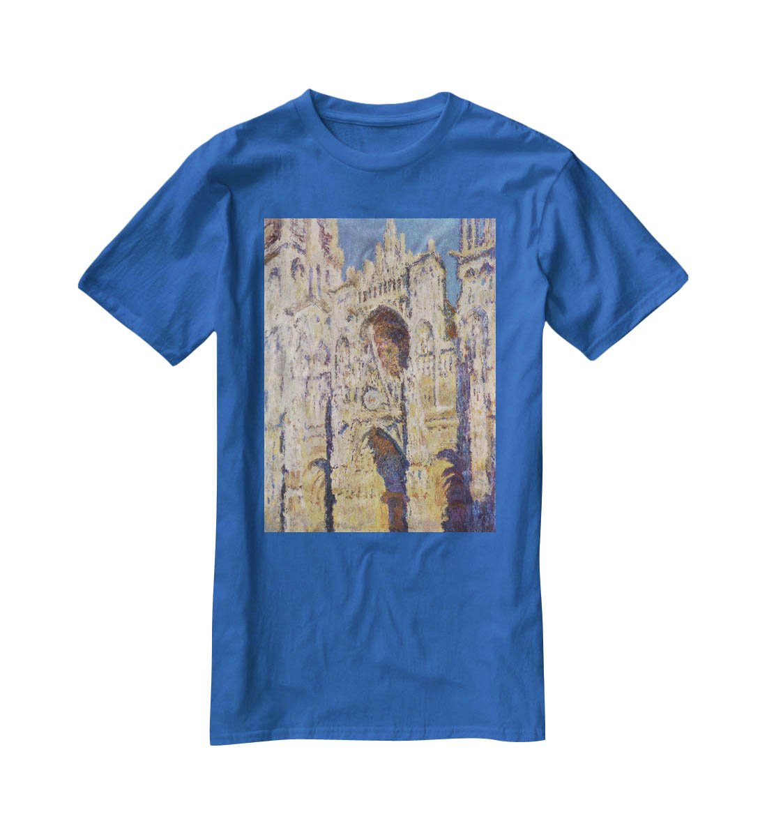 Cathedral at Rouen by Monet T-Shirt - Canvas Art Rocks - 2