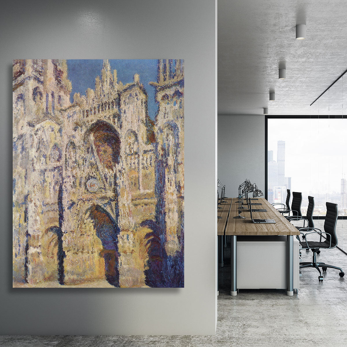 Cathedral at Rouen by Monet Canvas Print or Poster - Canvas Art Rocks - 3