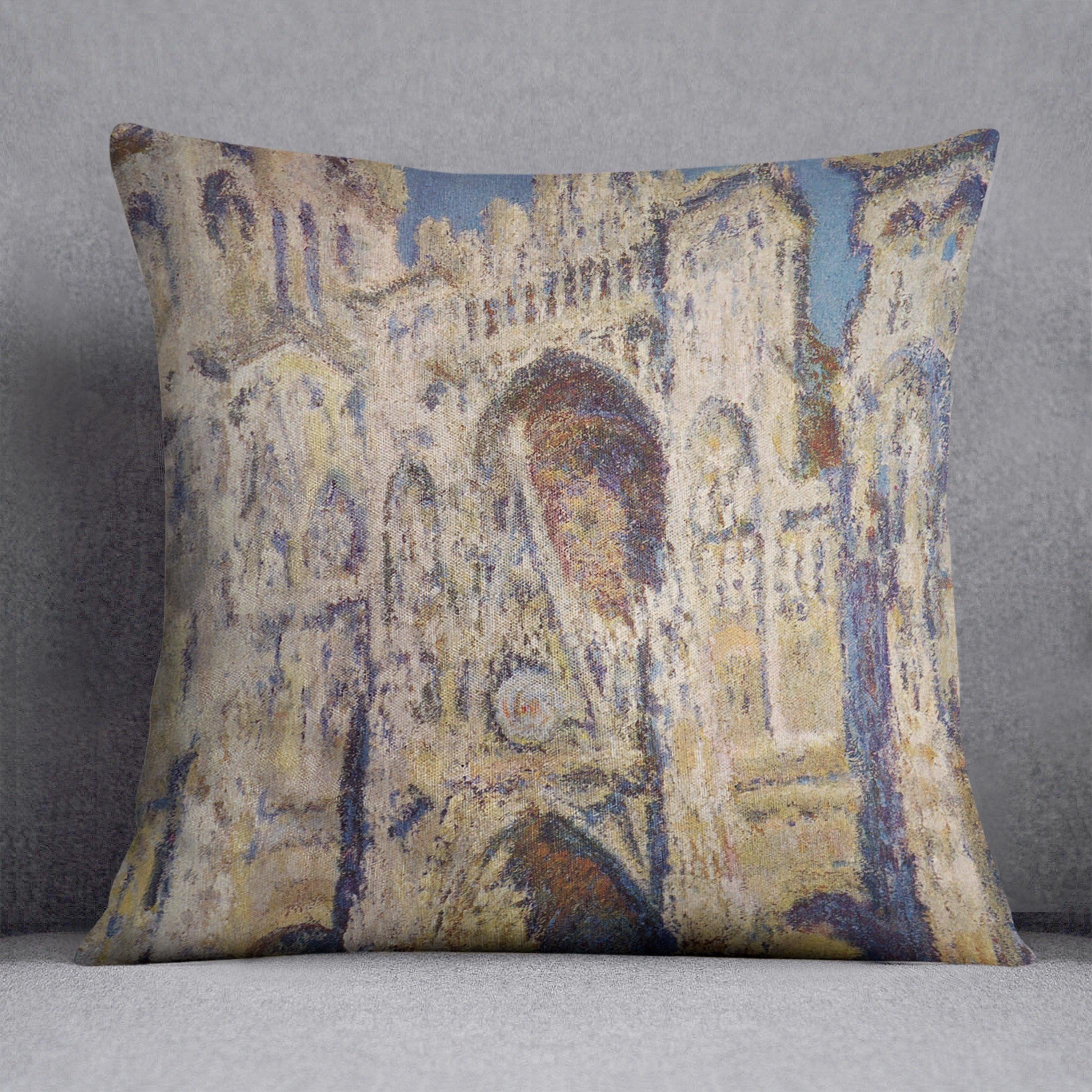 Cathedral at Rouen by Monet Throw Pillow