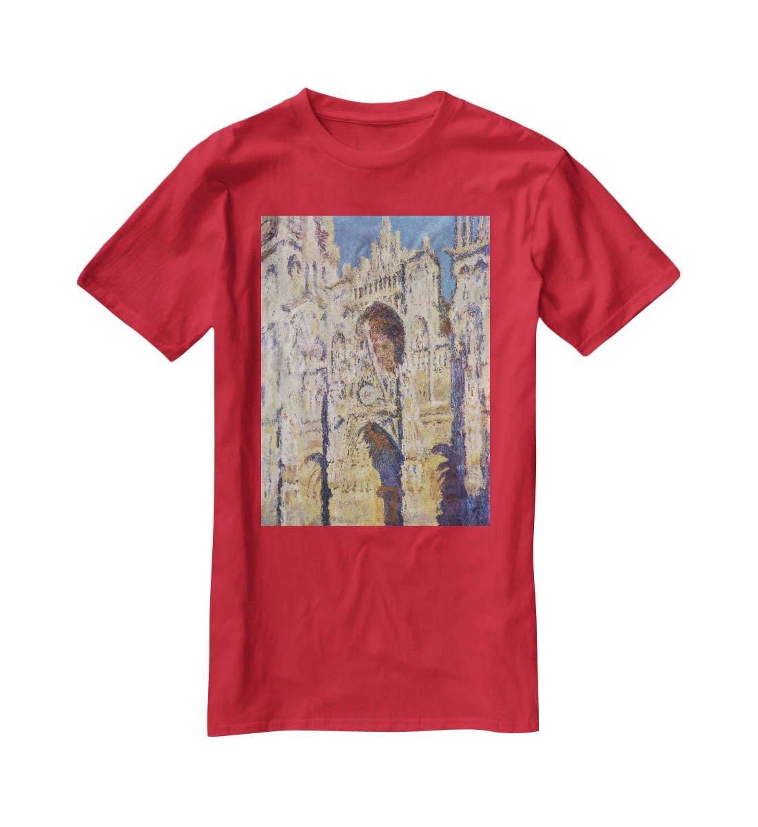 Cathedral at Rouen by Monet T-Shirt - Canvas Art Rocks - 4