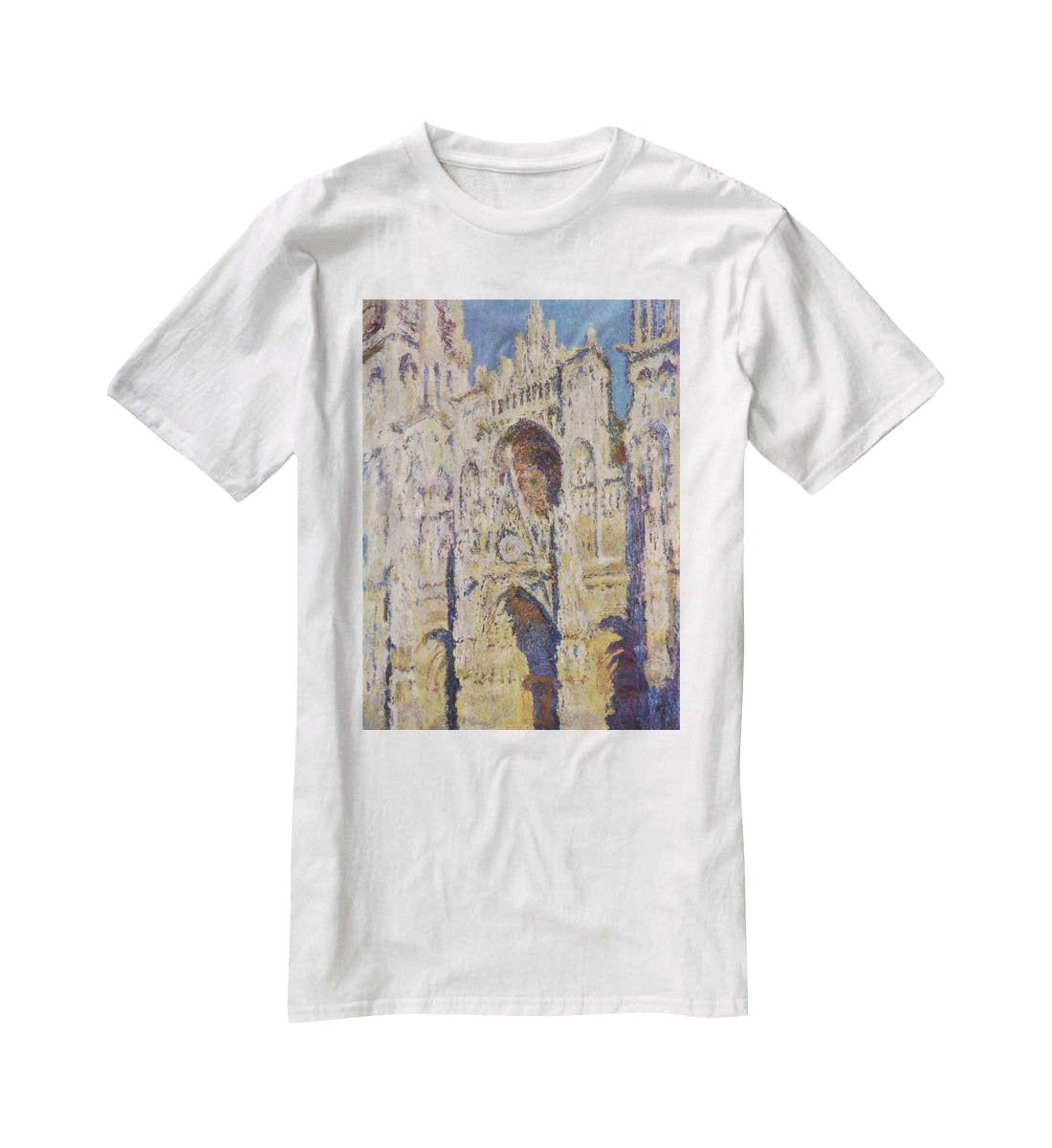 Cathedral at Rouen by Monet T-Shirt - Canvas Art Rocks - 5