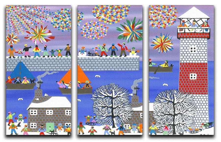 Celebration by Gordon Barker 3 Split Panel Canvas Print - Canvas Art Rocks - 1