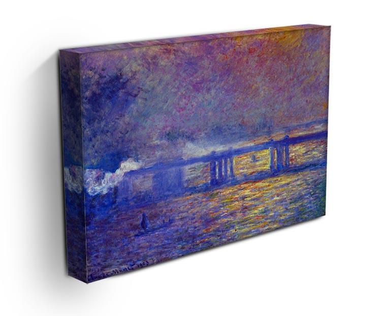 Charing cross bridge by Monet Canvas Print & Poster - Canvas Art Rocks - 3