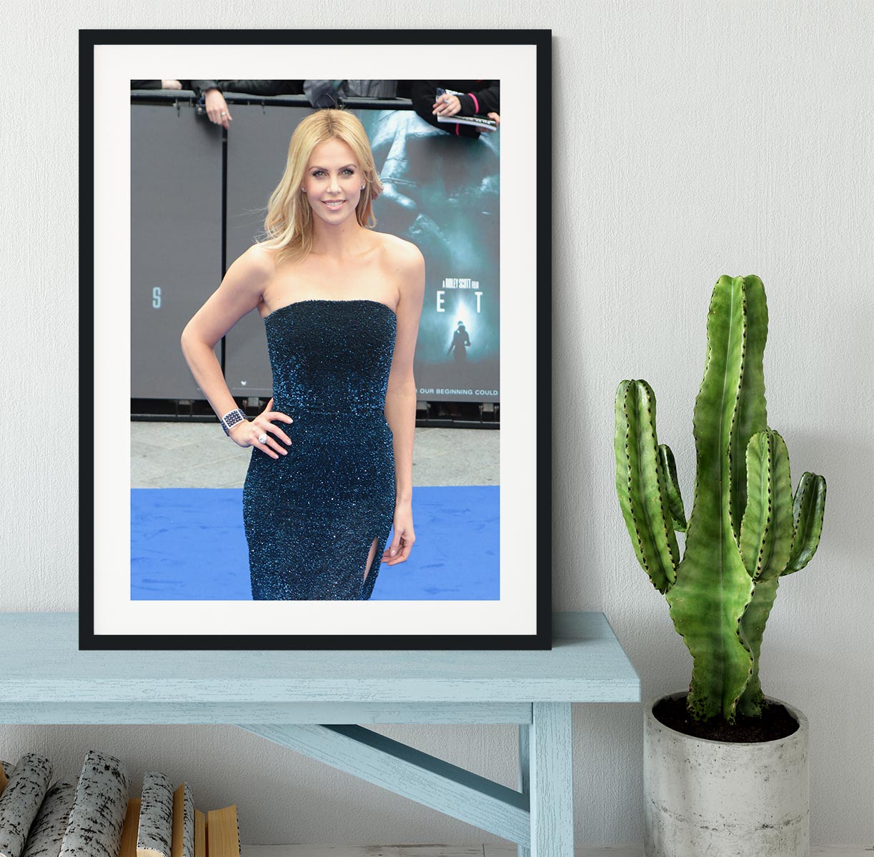 Charlize Theron Framed Print - Canvas Art Rocks - 1