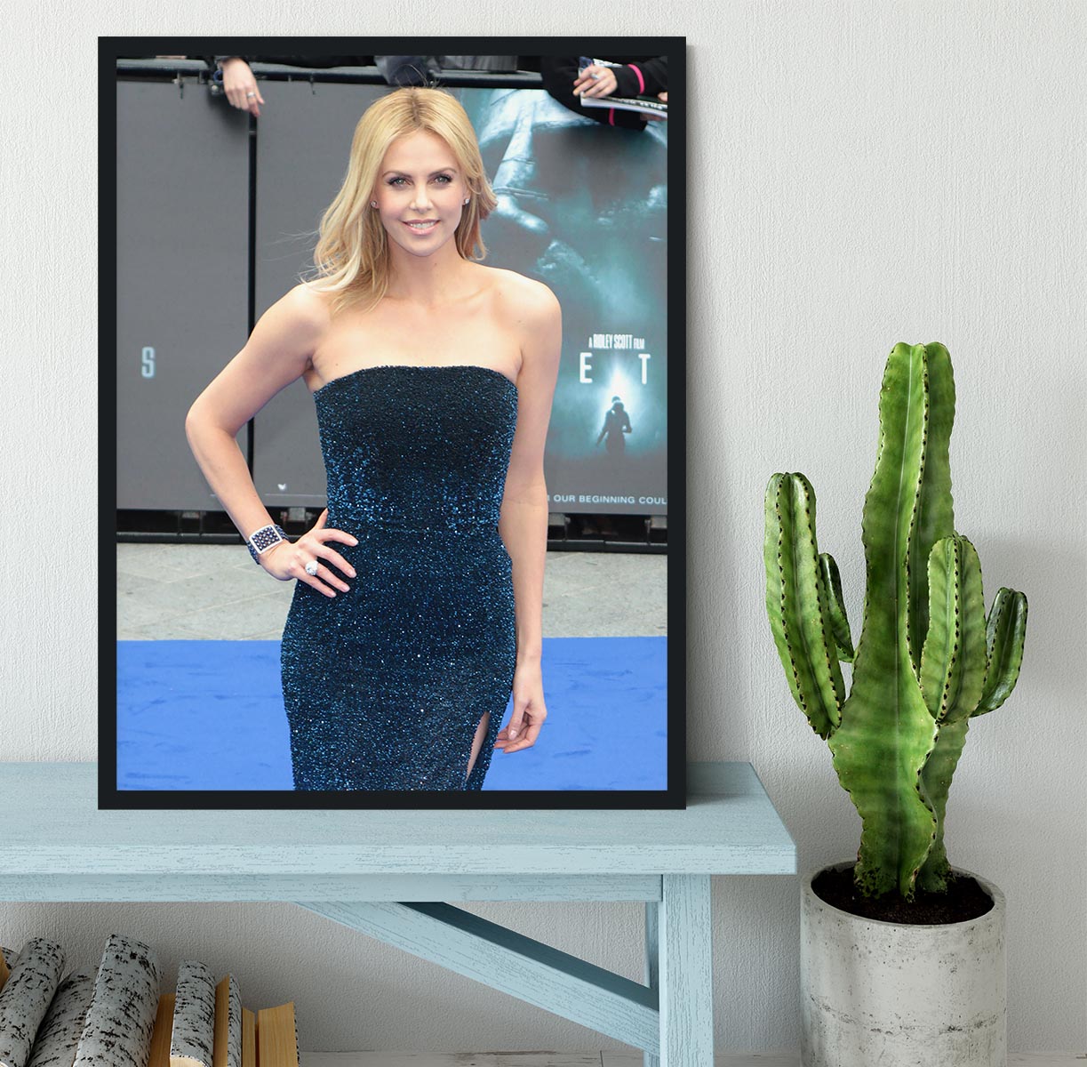 Charlize Theron Framed Print - Canvas Art Rocks - 2