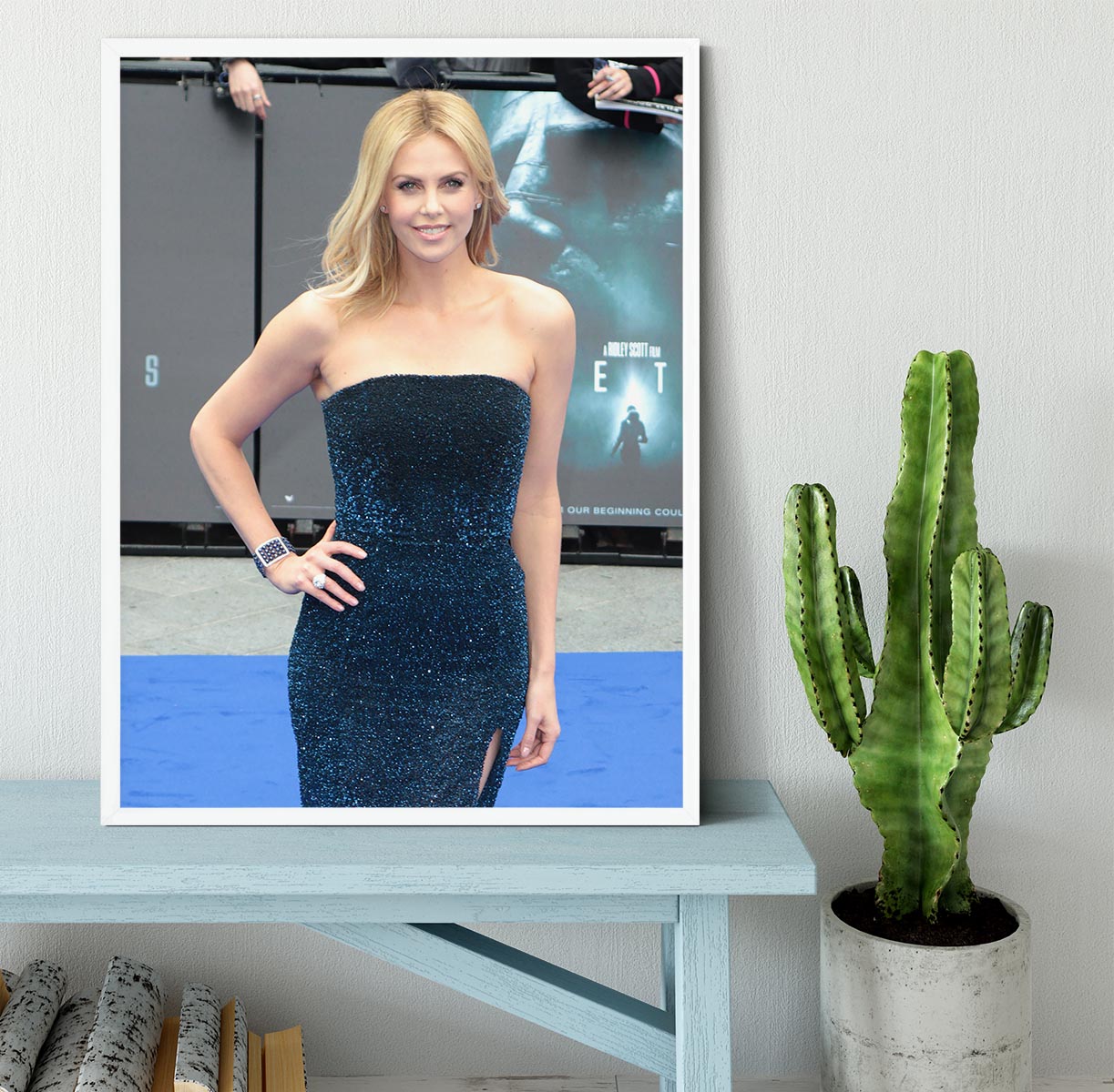 Charlize Theron Framed Print - Canvas Art Rocks -6