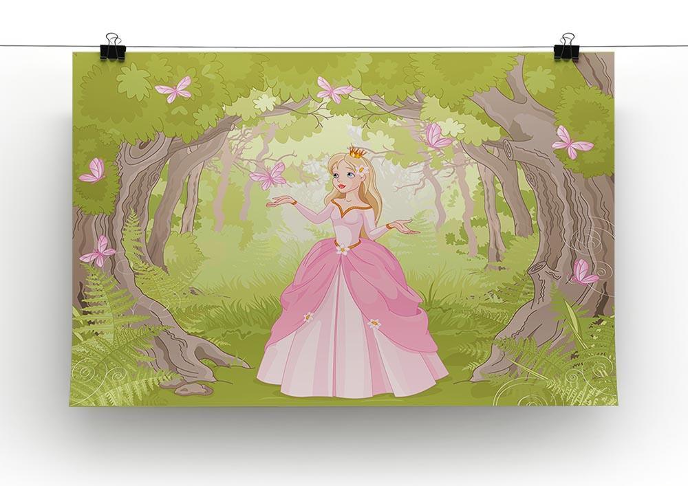 Charming princess a fantastic wood Canvas Print or Poster - Canvas Art Rocks - 2