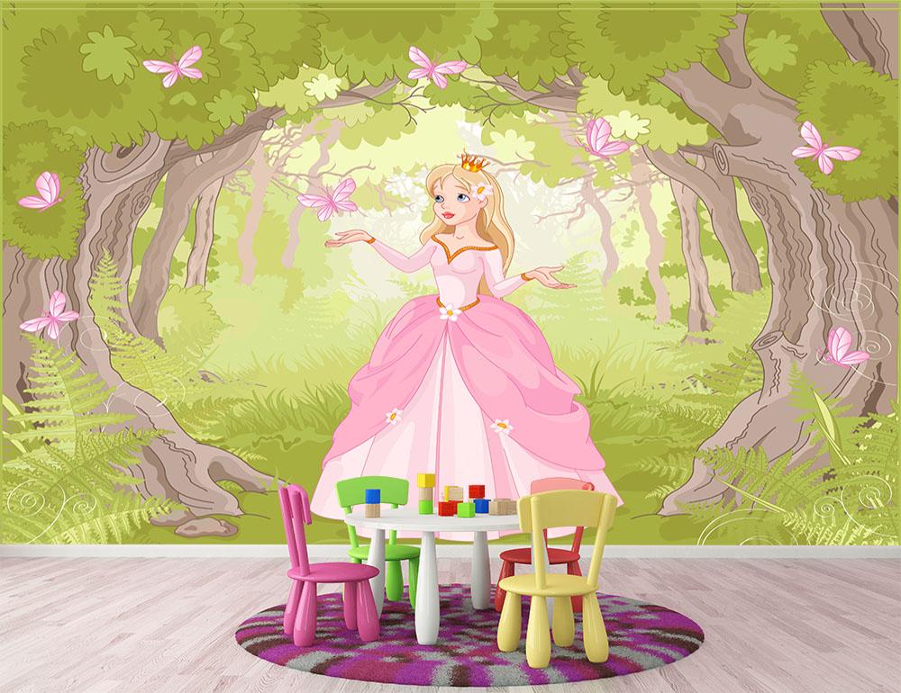 Charming princess a fantastic wood Wall Mural Wallpaper - Canvas Art Rocks - 2