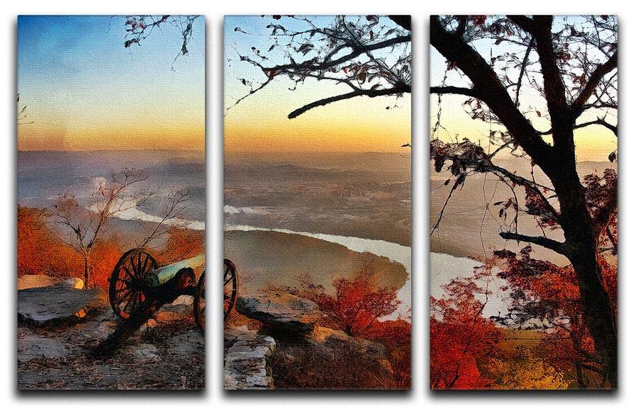 Chattanooga Campaign Painting 3 Split Panel Canvas Print - Canvas Art Rocks - 1
