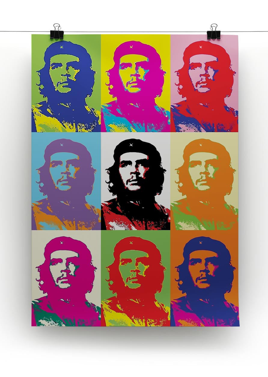 Che Guevara Multi Pop Art Print - Canvas Art Rocks - 3