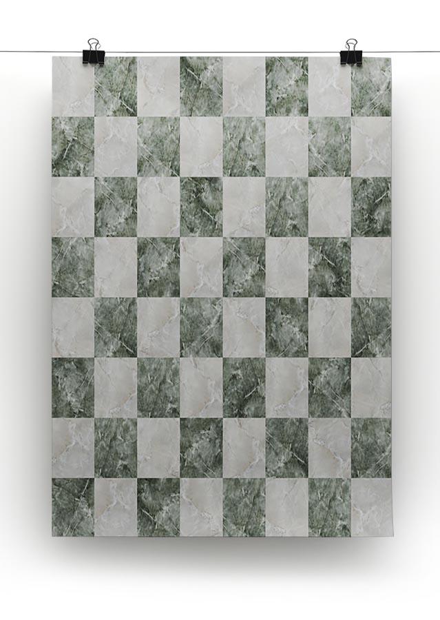 Checkered tiles seamless Canvas Print or Poster - Canvas Art Rocks - 2