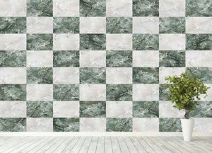 Checkered tiles seamless Wall Mural Wallpaper - Canvas Art Rocks - 4