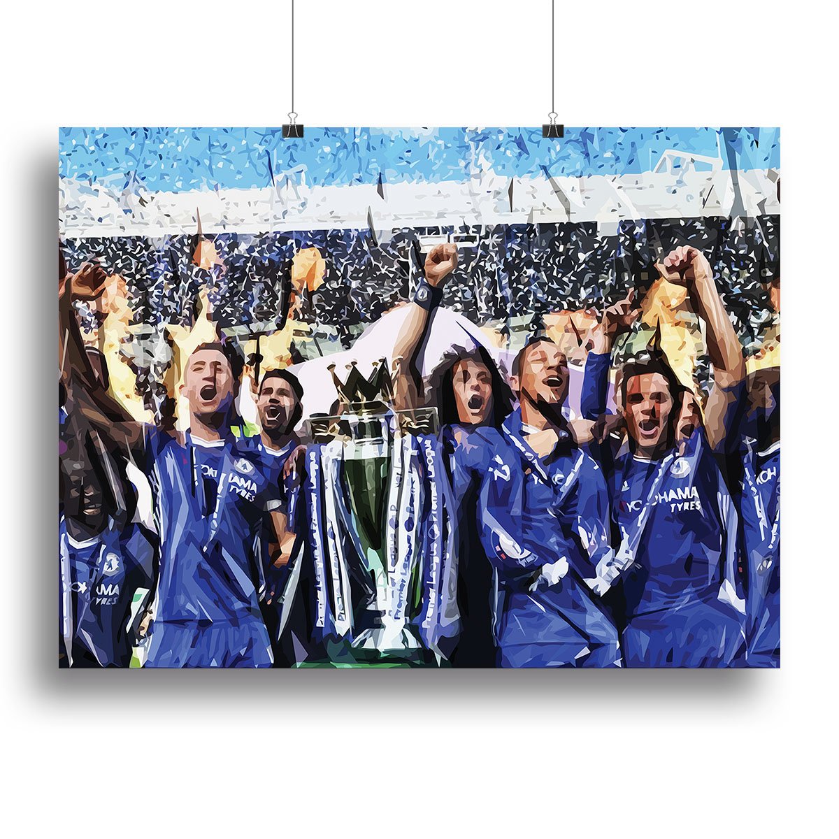 Chelsea FC Premier League Winners 2017 Canvas Print or Poster