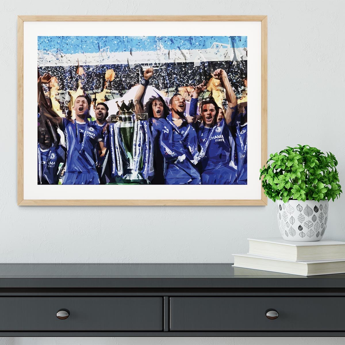 Chelsea FC Premier League Winners 2017 Framed Print - Canvas Art Rocks - 3