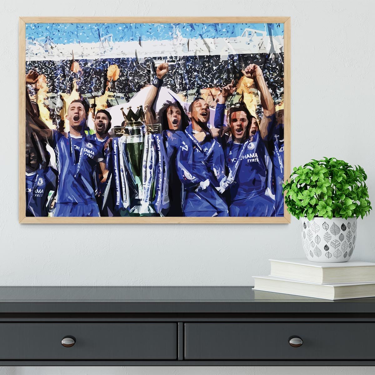 Chelsea FC Premier League Winners 2017 Framed Print - Canvas Art Rocks - 4