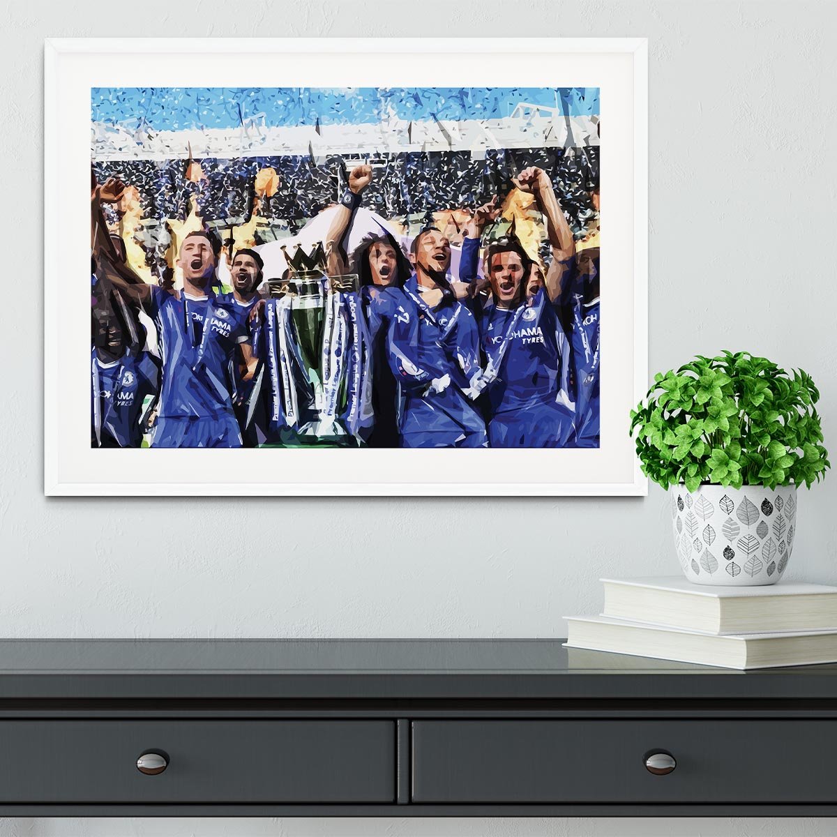 Chelsea FC Premier League Winners 2017 Framed Print - Canvas Art Rocks - 5