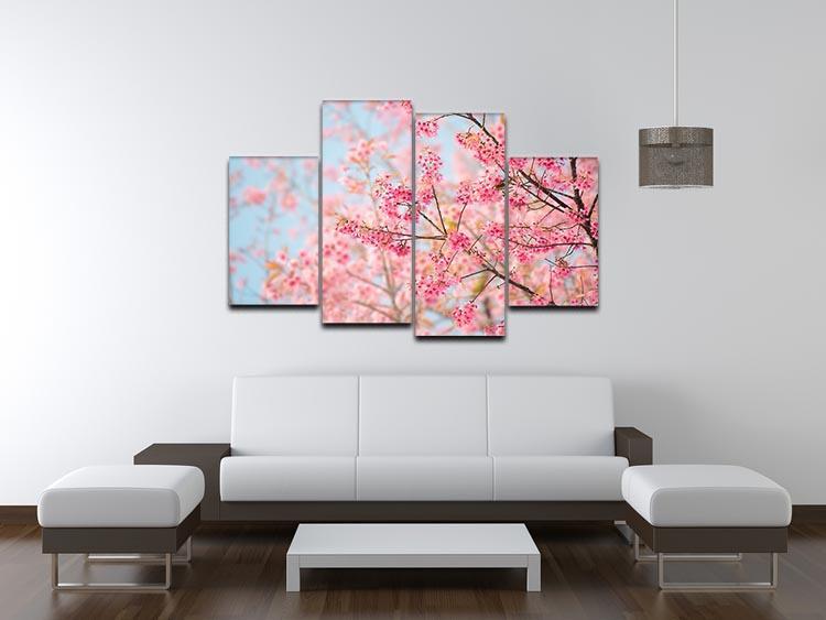 Cherry Blossom 4 Split Panel Canvas  - Canvas Art Rocks - 3