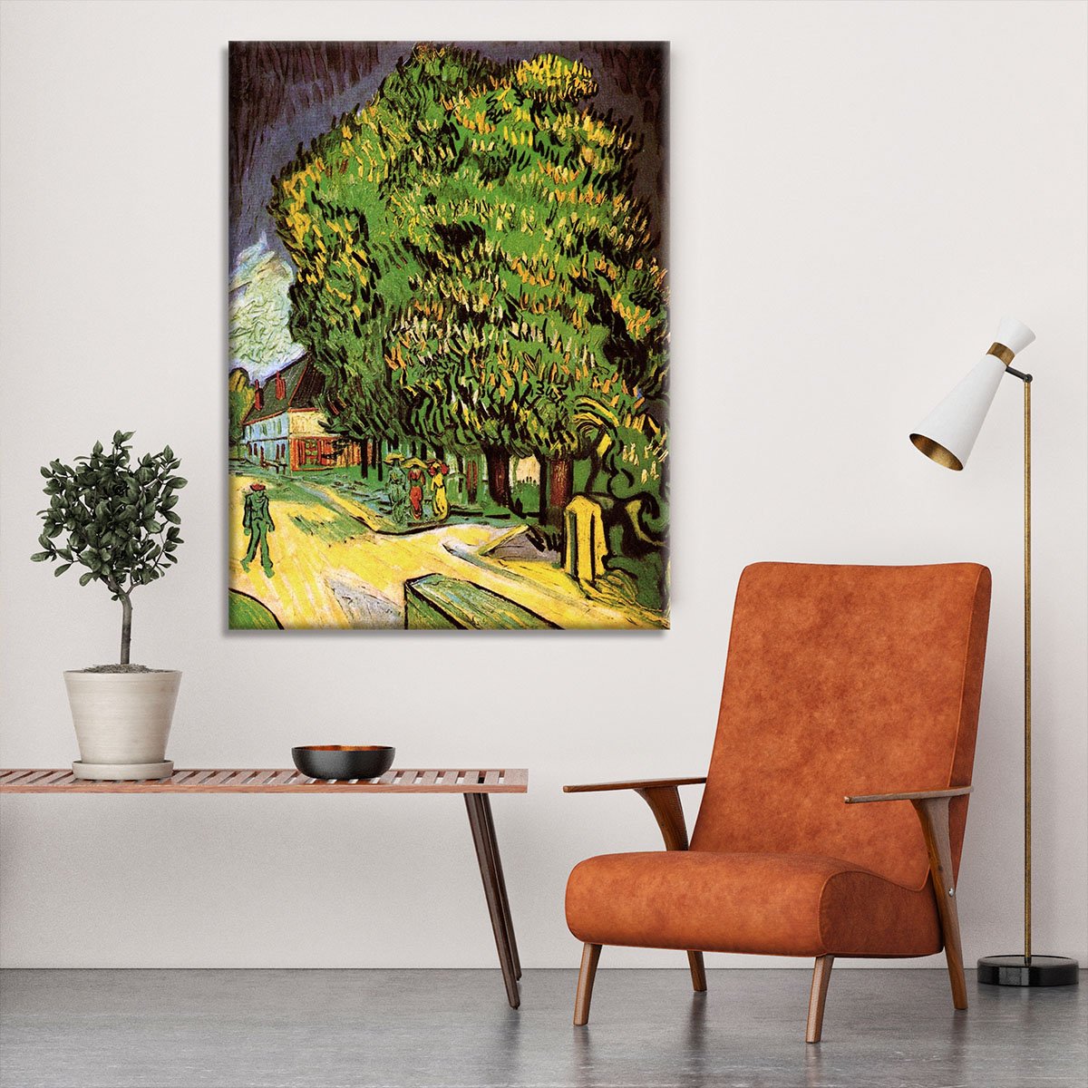 Chestnut Trees in Blossom by Van Gogh Canvas Print or Poster