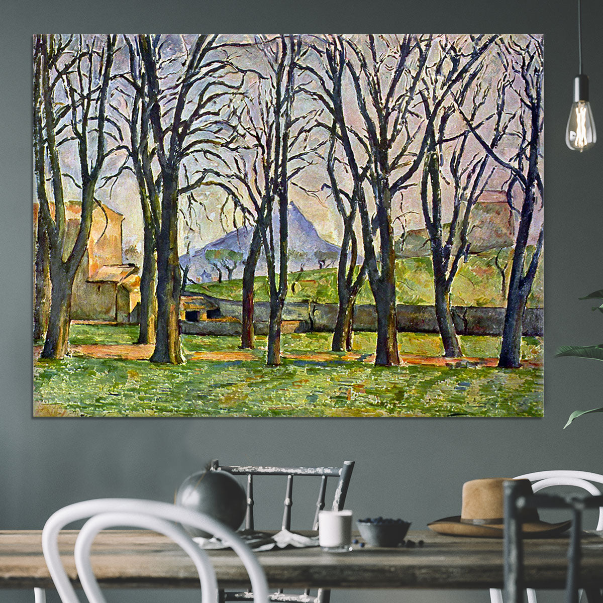 Chestnut Trees in Jas de Bouffan by Cezanne Canvas Print or Poster - Canvas Art Rocks - 3