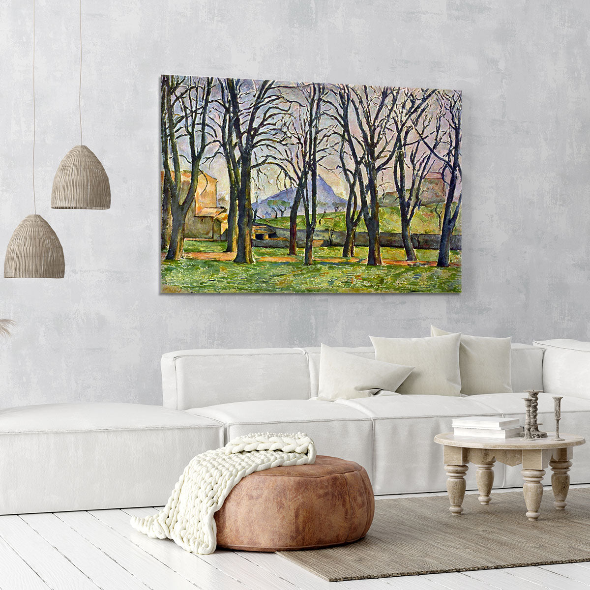 Chestnut Trees in Jas de Bouffan by Cezanne Canvas Print or Poster - Canvas Art Rocks - 6